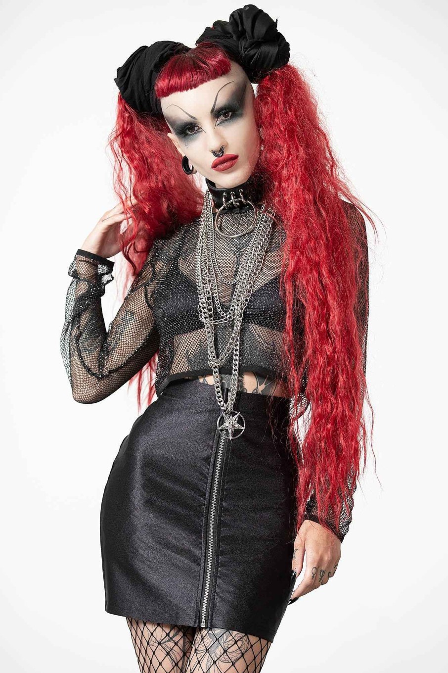 Women KILLSTAR Skirts | Broke Loose Mini Skirt Black