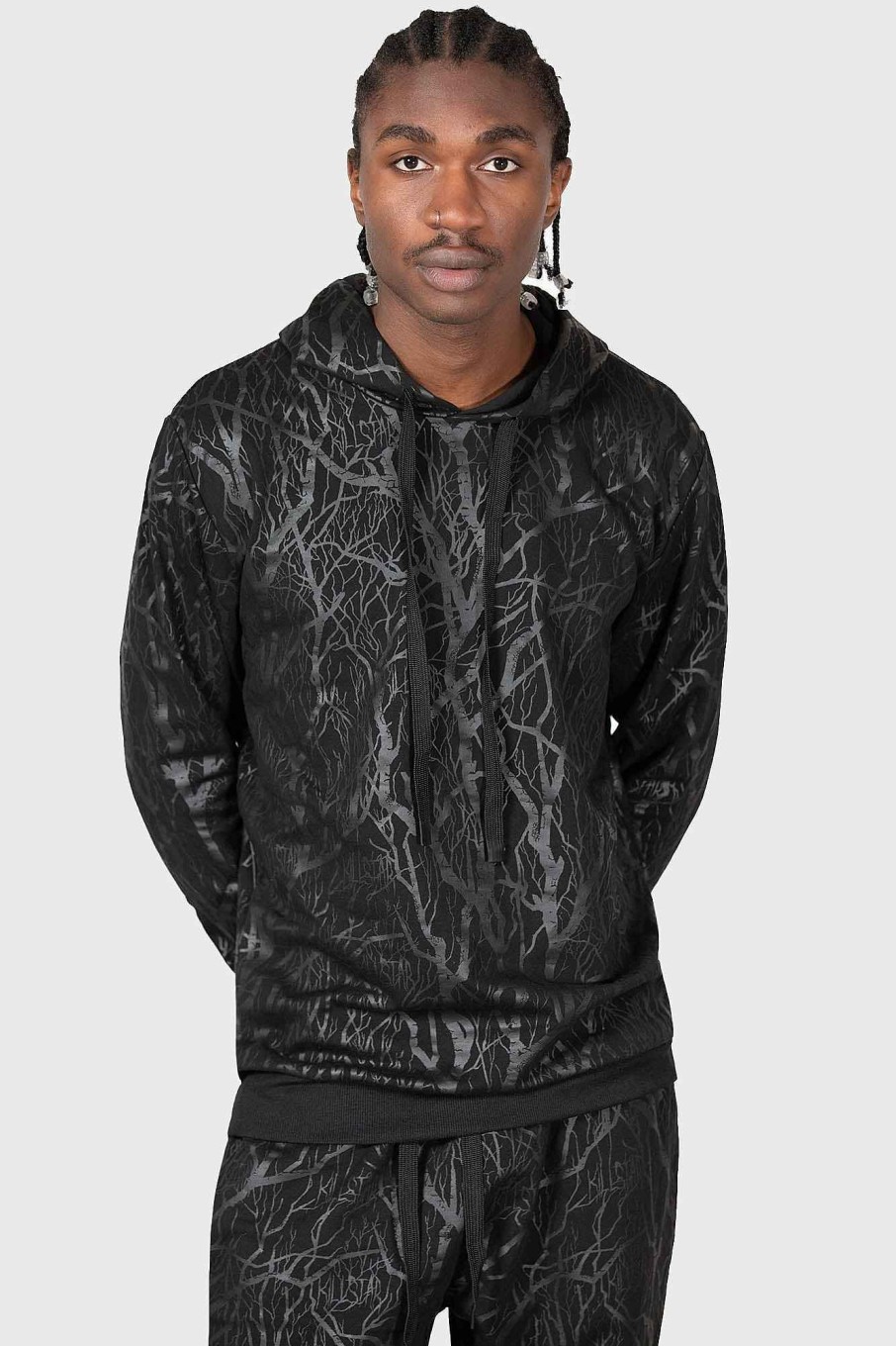 Men KILLSTAR Outerwear | Wicked Woods Watcher Hoodie Black