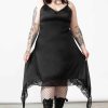 Plus KILLSTAR Dresses | Loya Satin Maxi Dress [Plus] Black