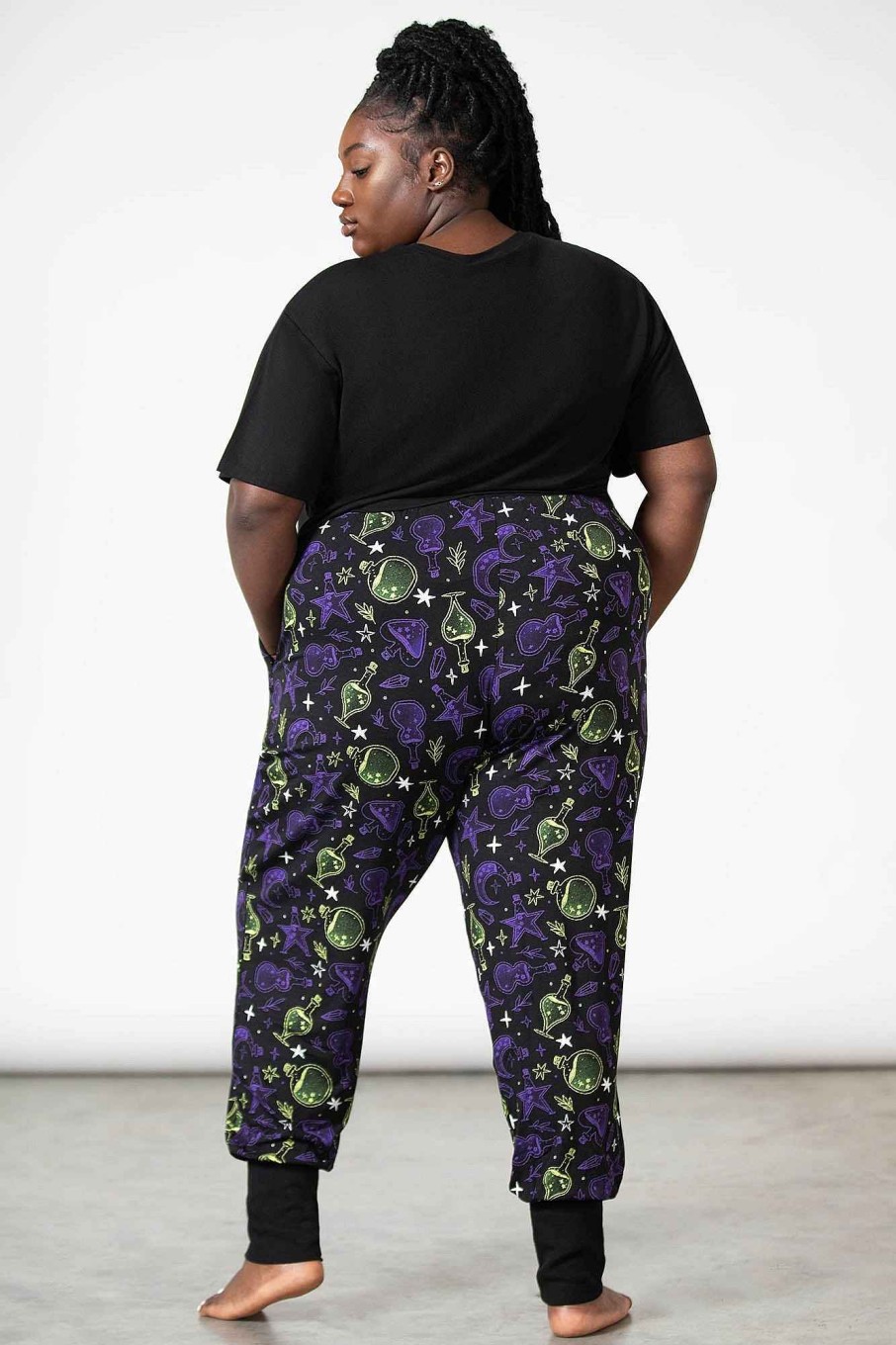 Plus KILLSTAR Loungewear | Magic Elixir Sweatpants [Plus] Black