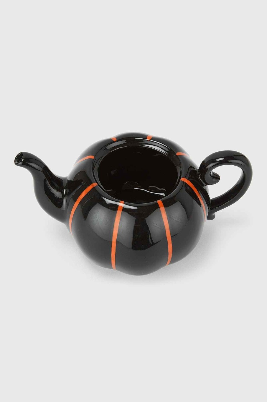 Home KILLSTAR Cups & Mugs | Pumpkin Teapot Black