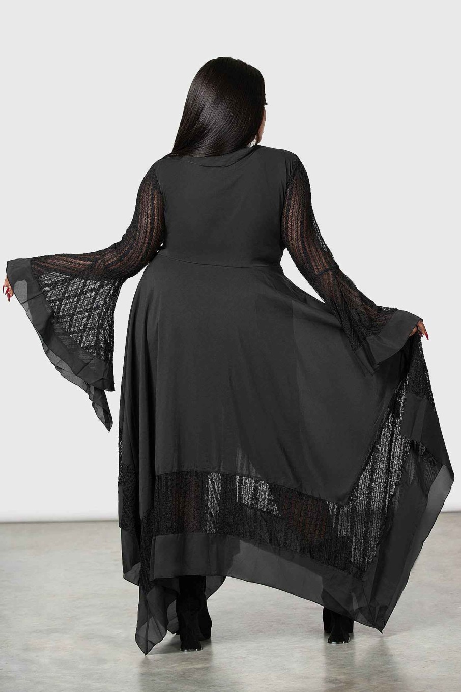 Plus KILLSTAR Dresses | Valdermerca Maxi Dress [Plus] Black