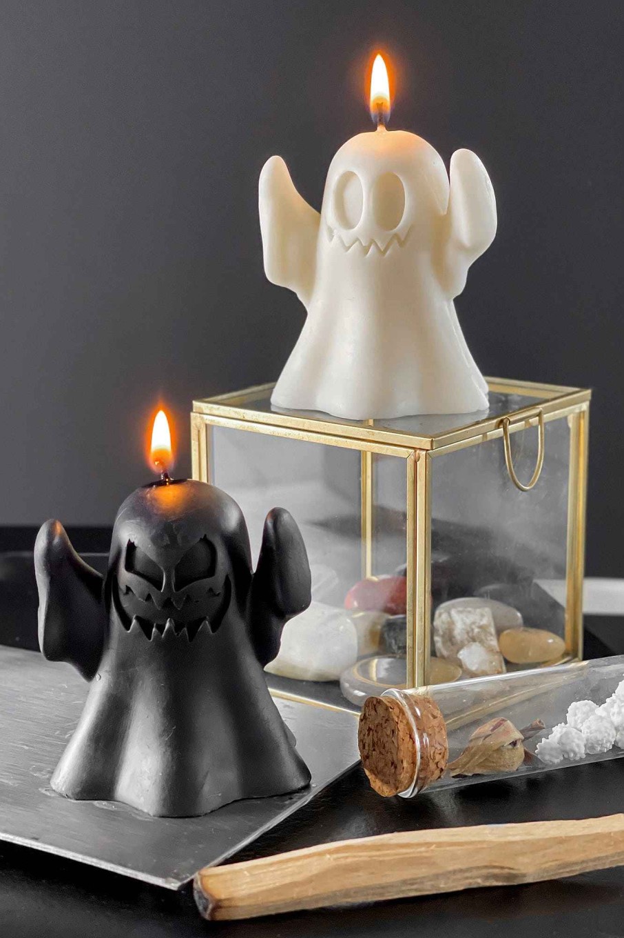 Home KILLSTAR Candles & Scent | Boo Eek Moulded Candle Set Black/White