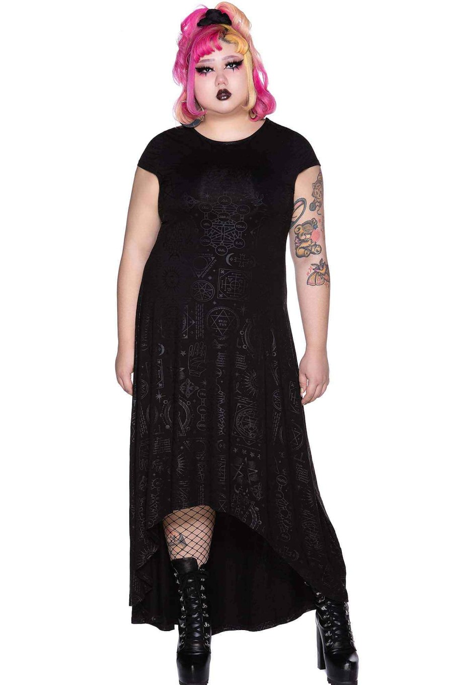 Plus KILLSTAR Dresses | Deadly Dana Maxi Dress [Plus] Black