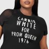 Collabs MGM CARRIE | Senior Prom Shrunken T-Shirt [Plus] Black