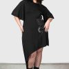 Plus KILLSTAR Dresses | Maple Asymmetric Dress [Plus] Black