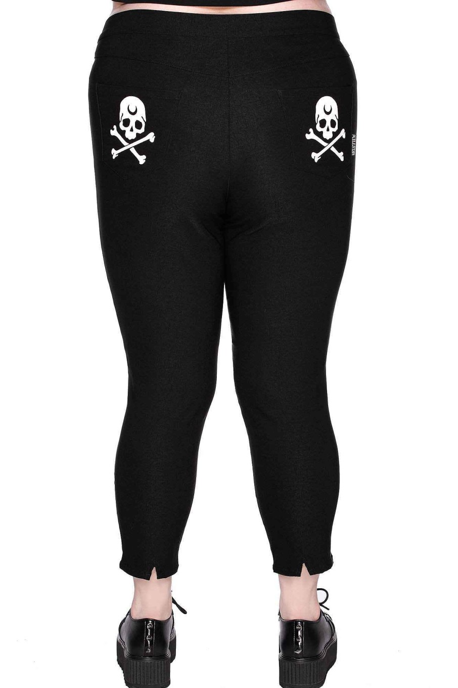 Plus KILLSTAR Bottoms | Bad Baby Capri Pants [Plus] Black