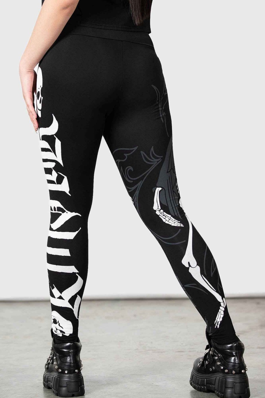 Women KILLSTAR Bottoms | Danse Macabre Leggings Black