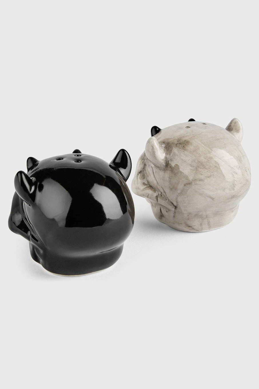 Home KILLSTAR Tableware | Ashmedai Salt & Pepper Shaker Black