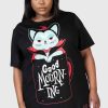 Plus KILLSTAR Loungewear | Catnap T-Shirt [Plus] Black