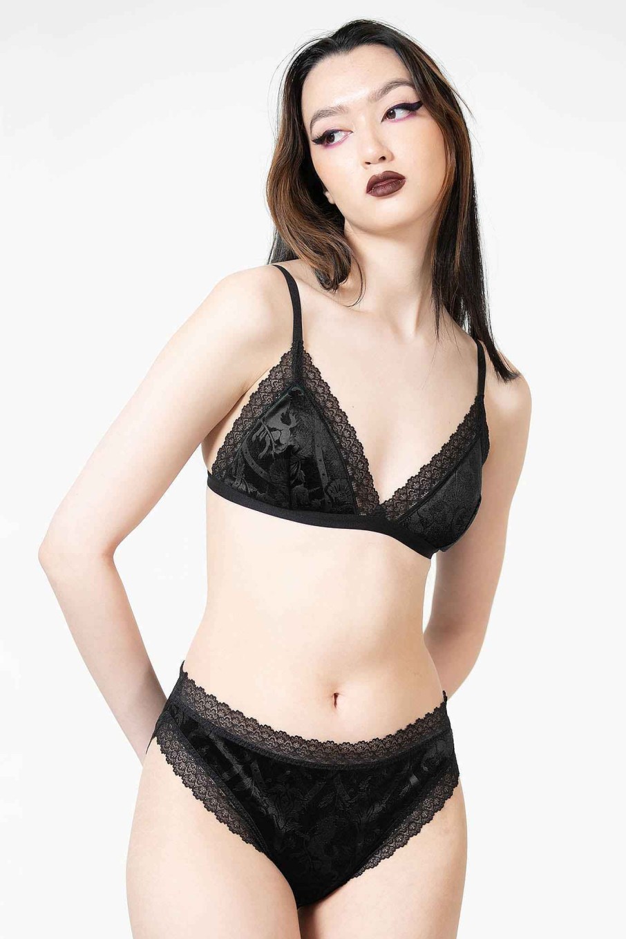 Women KILLSTAR Intimates | Hear Me Roar Panty [B] Black