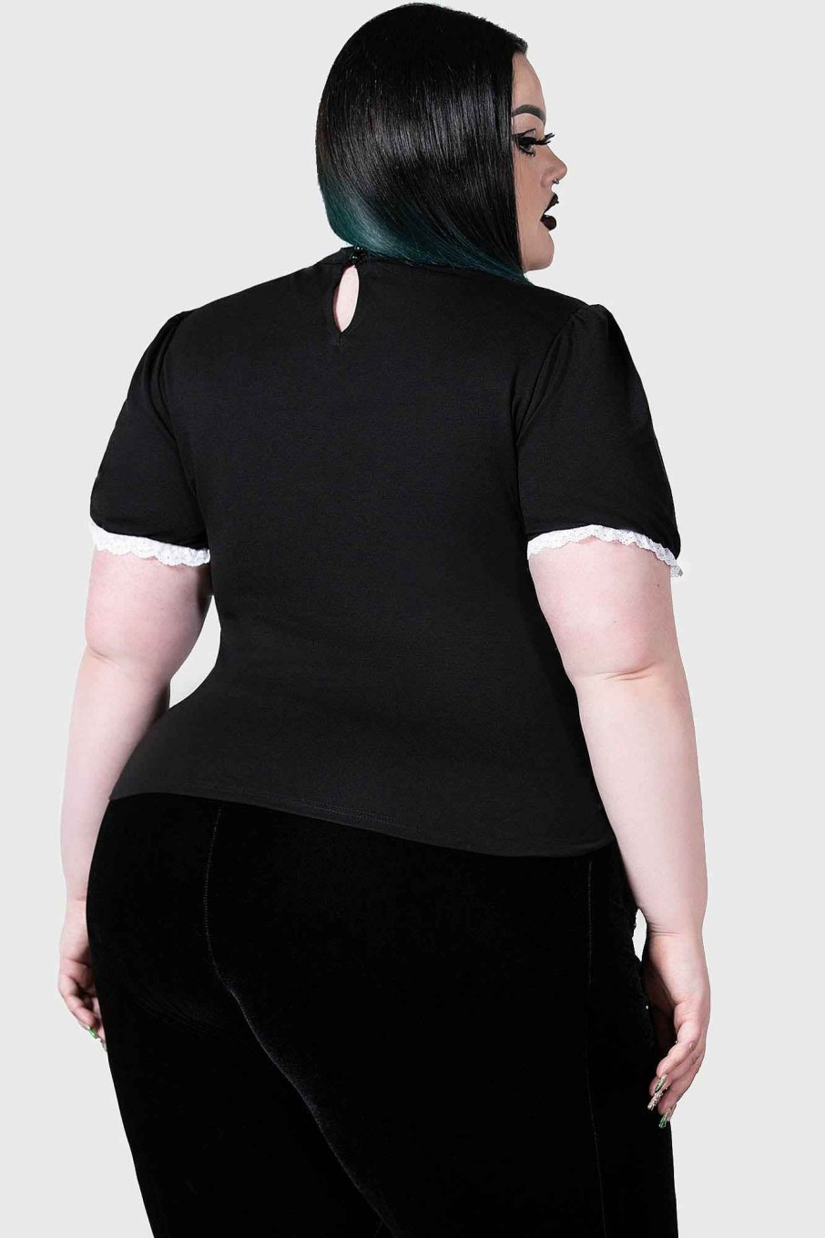 Plus KILLSTAR Tops | Wish Upon A Moon Top [Plus] Black