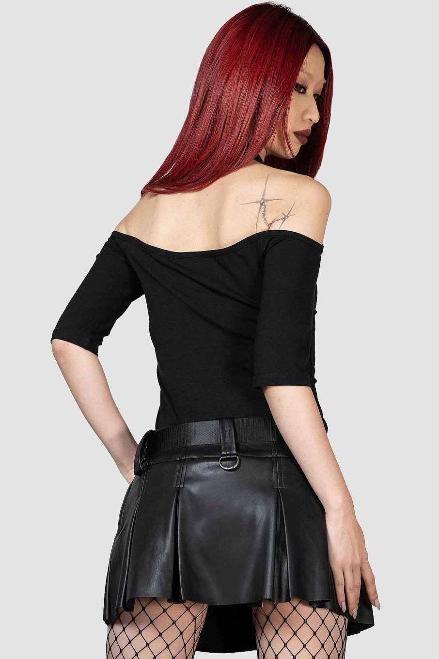 Women KILLSTAR Tops | Seraphina Choker Top [B] Black