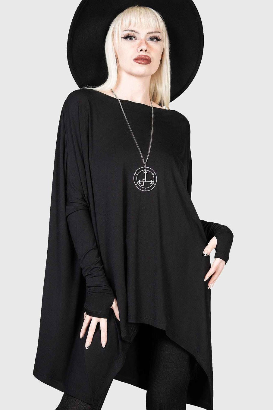 Women KILLSTAR Tops | Deimos Dreams Tunic Black