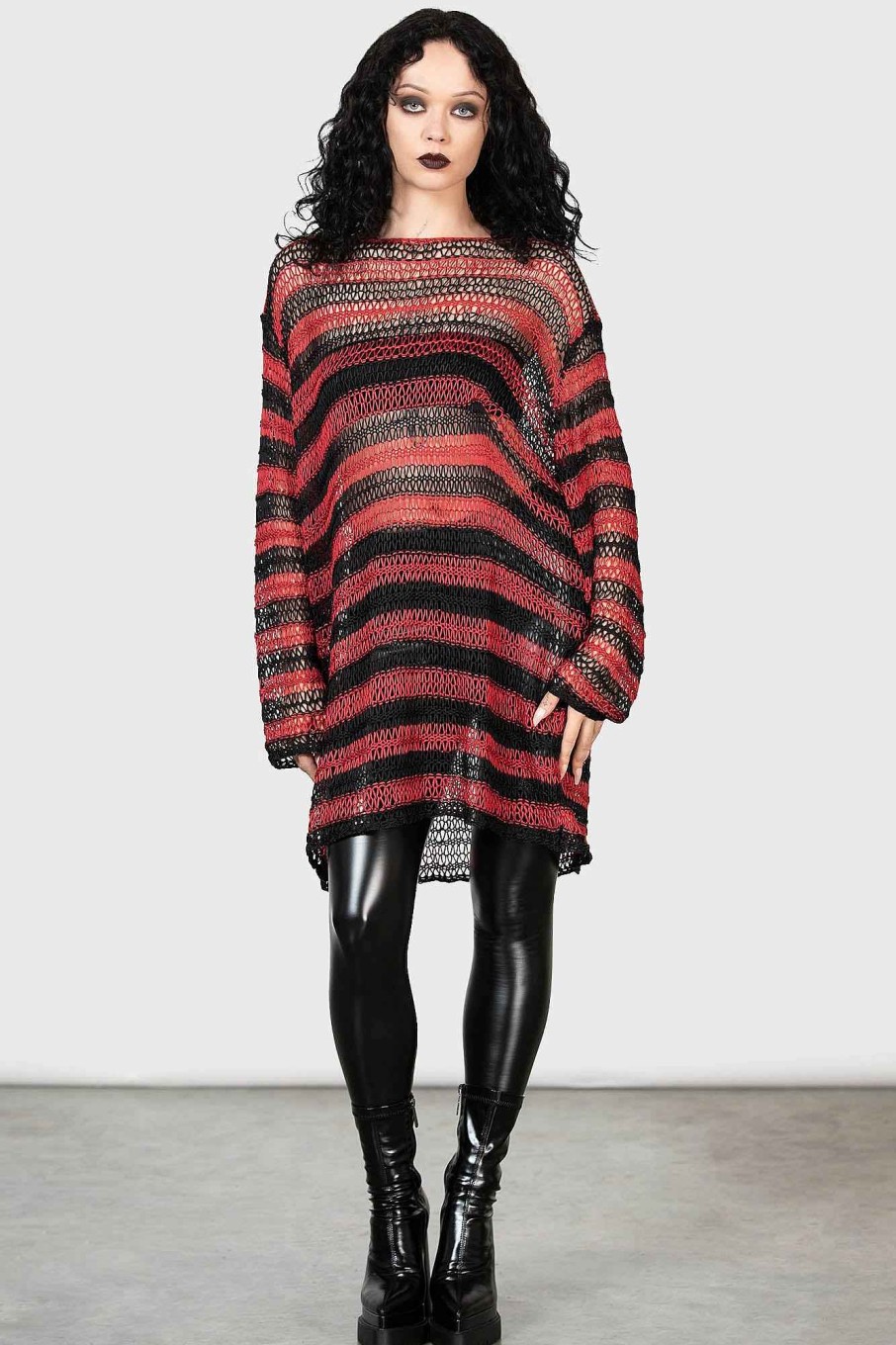 Men KILLSTAR Knitwear | Dracul Sweater Red