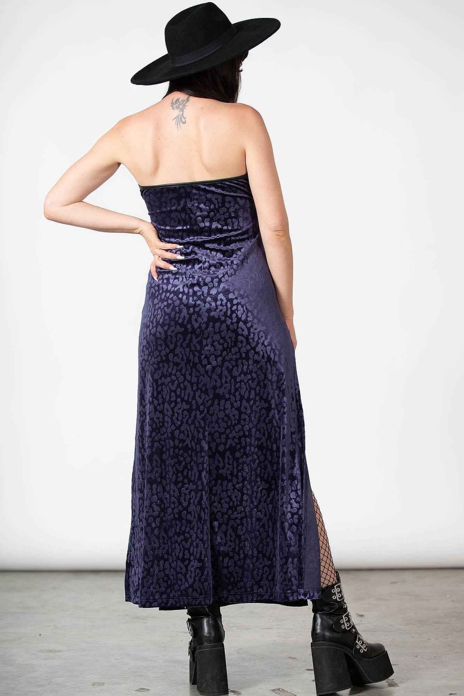 Women KILLSTAR Dresses | Second Skin Maxi Dress [Plum] Purple