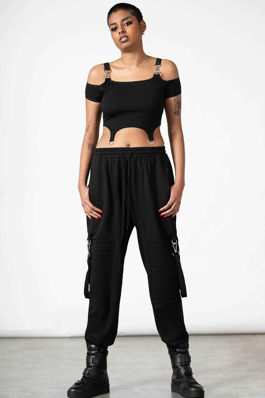 Women KILLSTAR Bottoms | Scourge Joggers Black