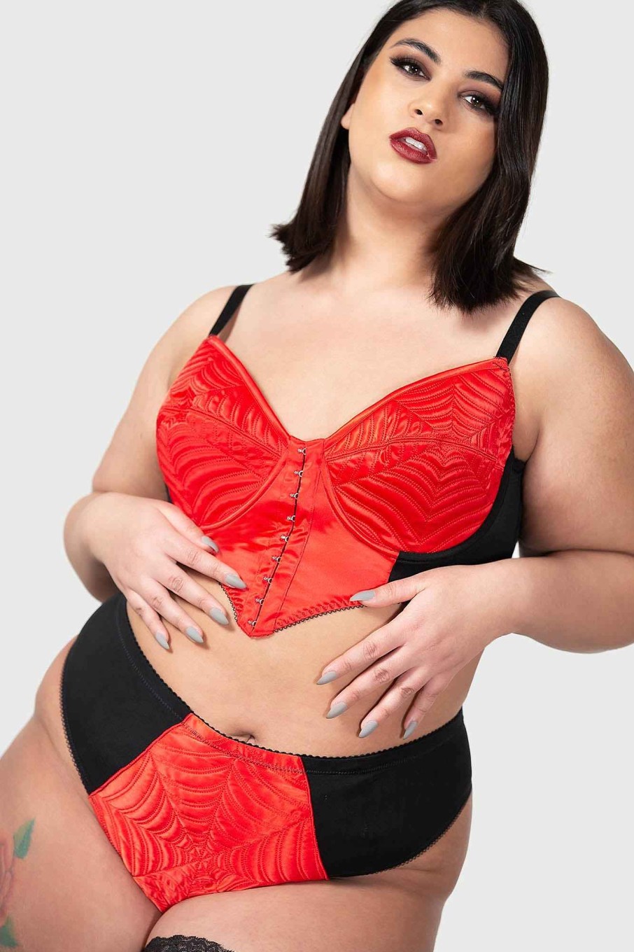 Plus KILLSTAR Intimates | Scarlet Webutant Panty [Plus] Red