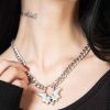 Accessories KILLSTAR Necklaces | Noctule Lock Necklace Silver