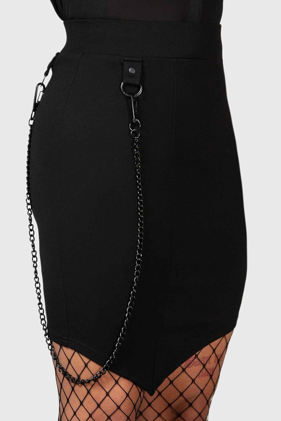 Women KILLSTAR Skirts | Viki Asymmetric Skirt Black