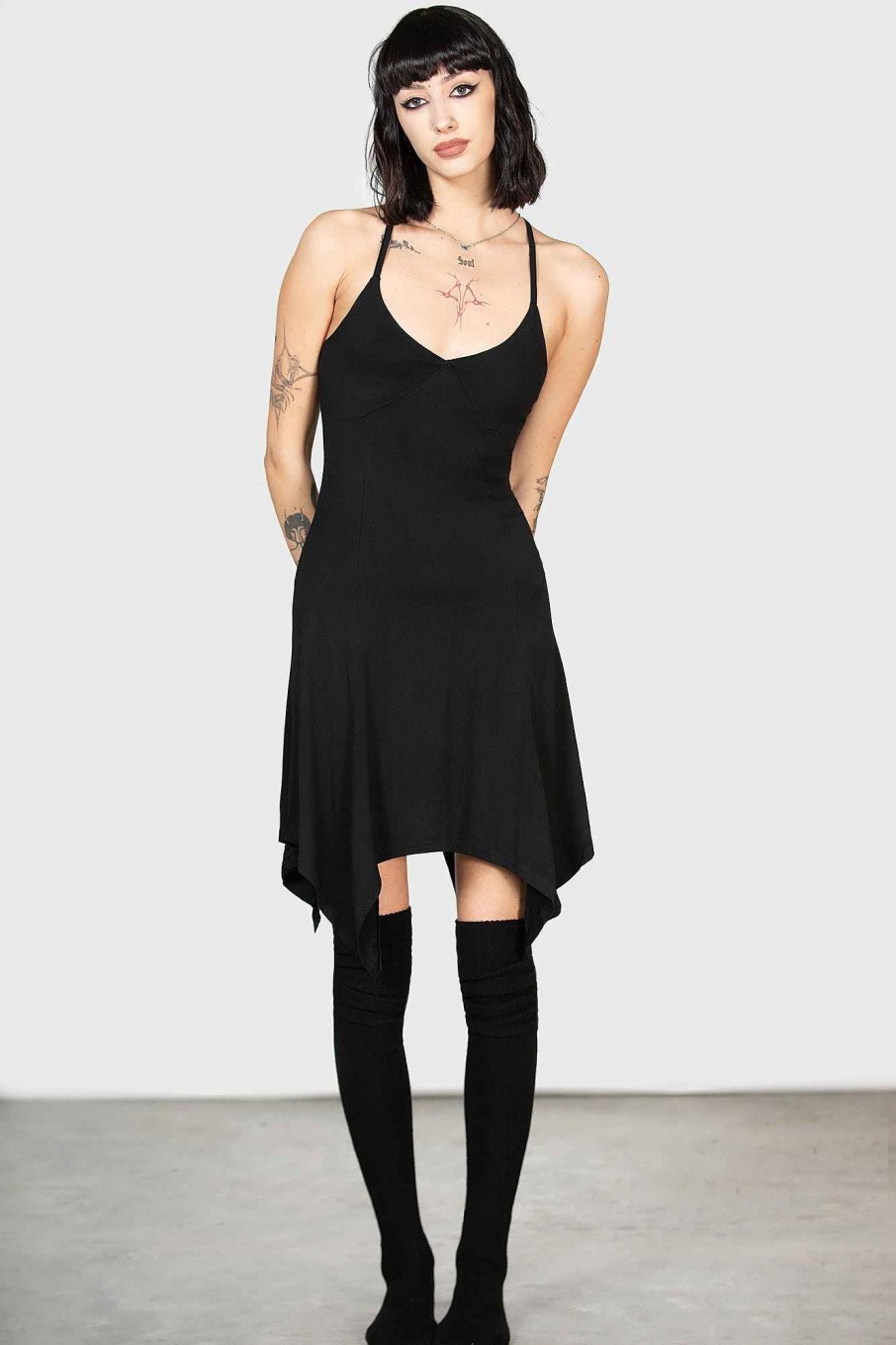 Women KILLSTAR Loungewear | Rest Her Soul Lounge Dress Black