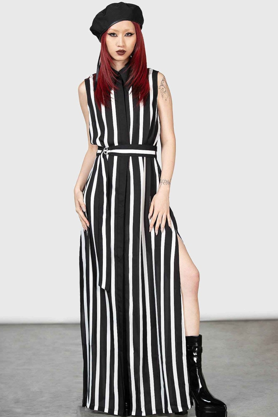 Women KILLSTAR Dresses | Zephaniah Shirt Dress Black/White