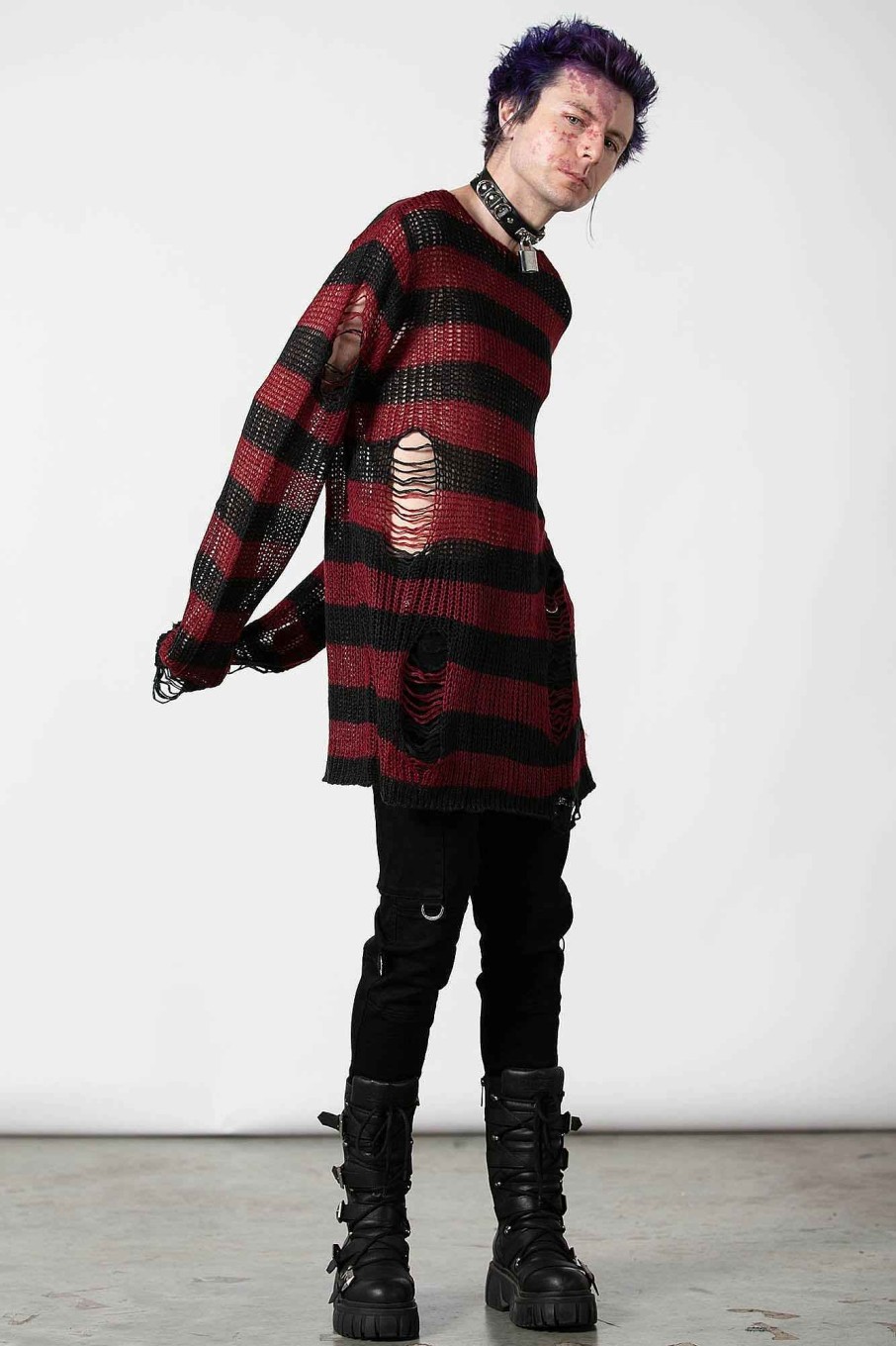 Men KILLSTAR Knitwear | Dahlia Knit Sweater Red