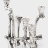 Home KILLSTAR Decor | Ossuary Candelabra Silver