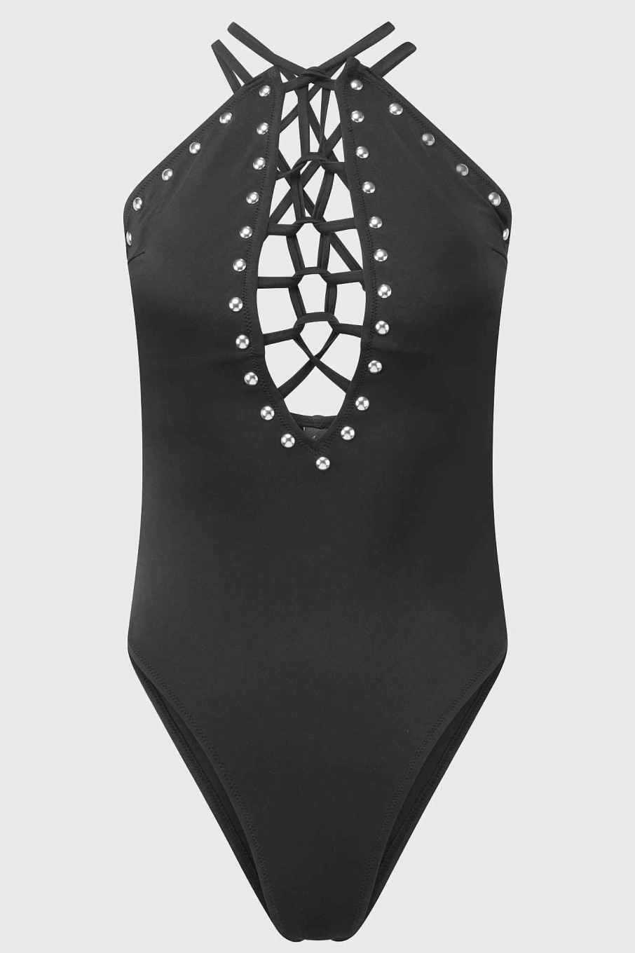 Women KILLSTAR Swimwear | Lilith'S Gaze Swimsuit Black