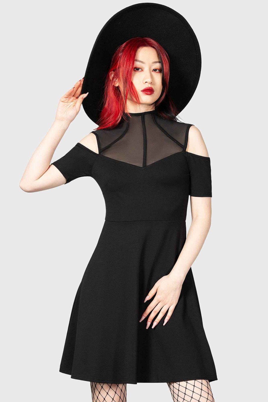 Women KILLSTAR Dresses | Astra Skater Dress Black