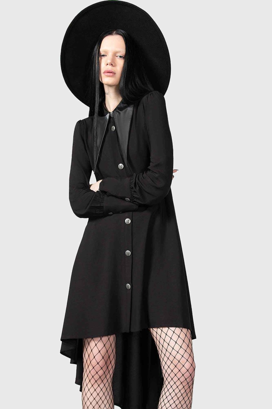 Women KILLSTAR Dresses | Heavens Below Shirt Dress Black