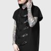 Men KILLSTAR Outerwear | Skonnad Sleeveless Hoodie Black