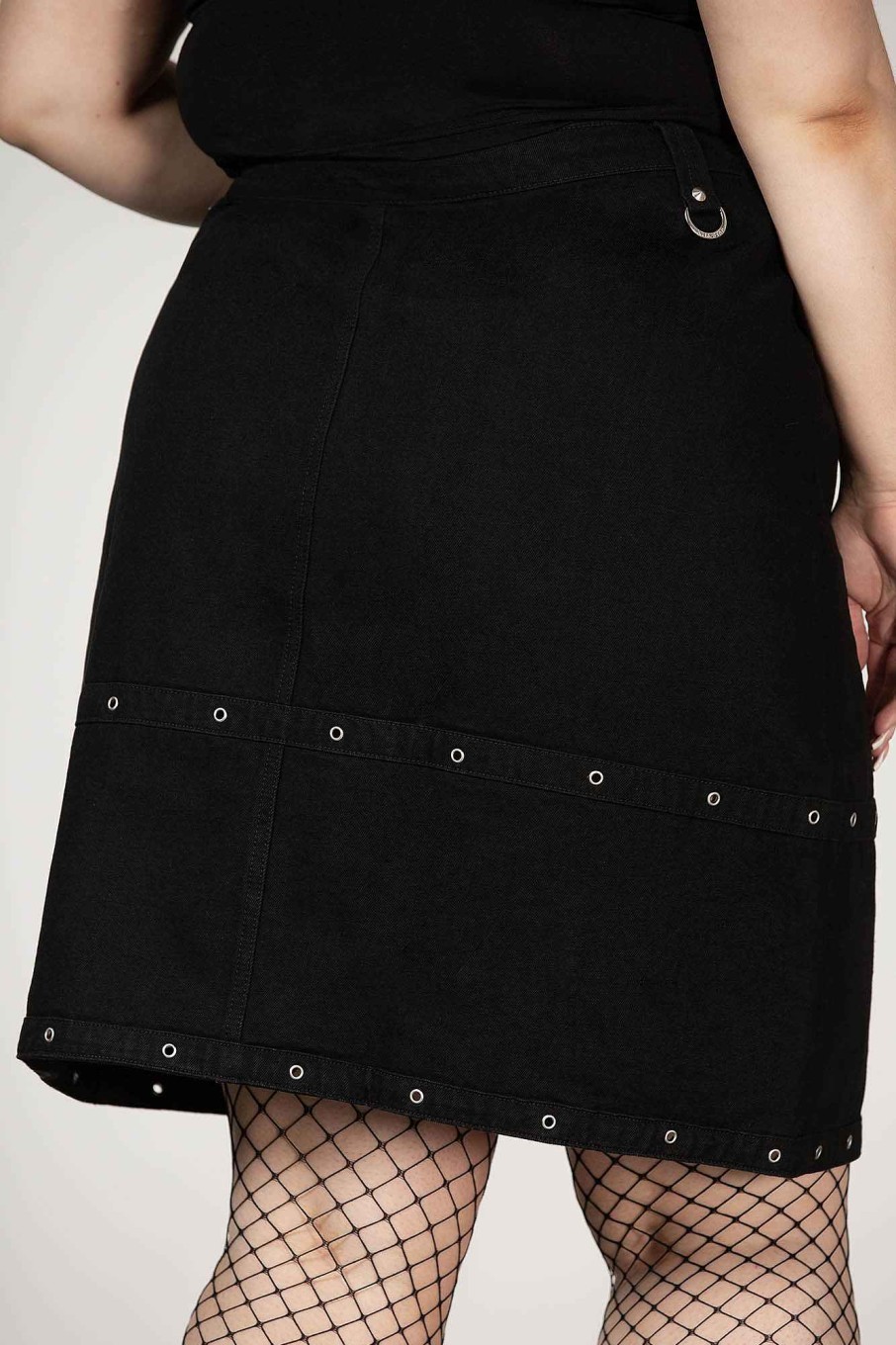 Plus KILLSTAR Skirts | Punktured Skirt [Plus] Black