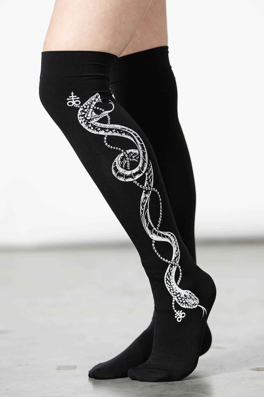 Accessories KILLSTAR Socks & Tights | Cobra Maiden Stockings Black