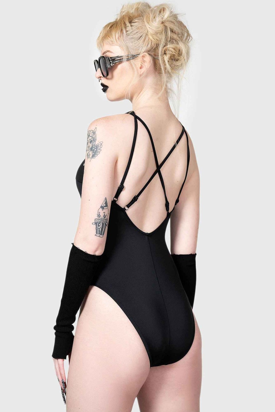 Women KILLSTAR Swimwear | Lilith'S Gaze Swimsuit Black