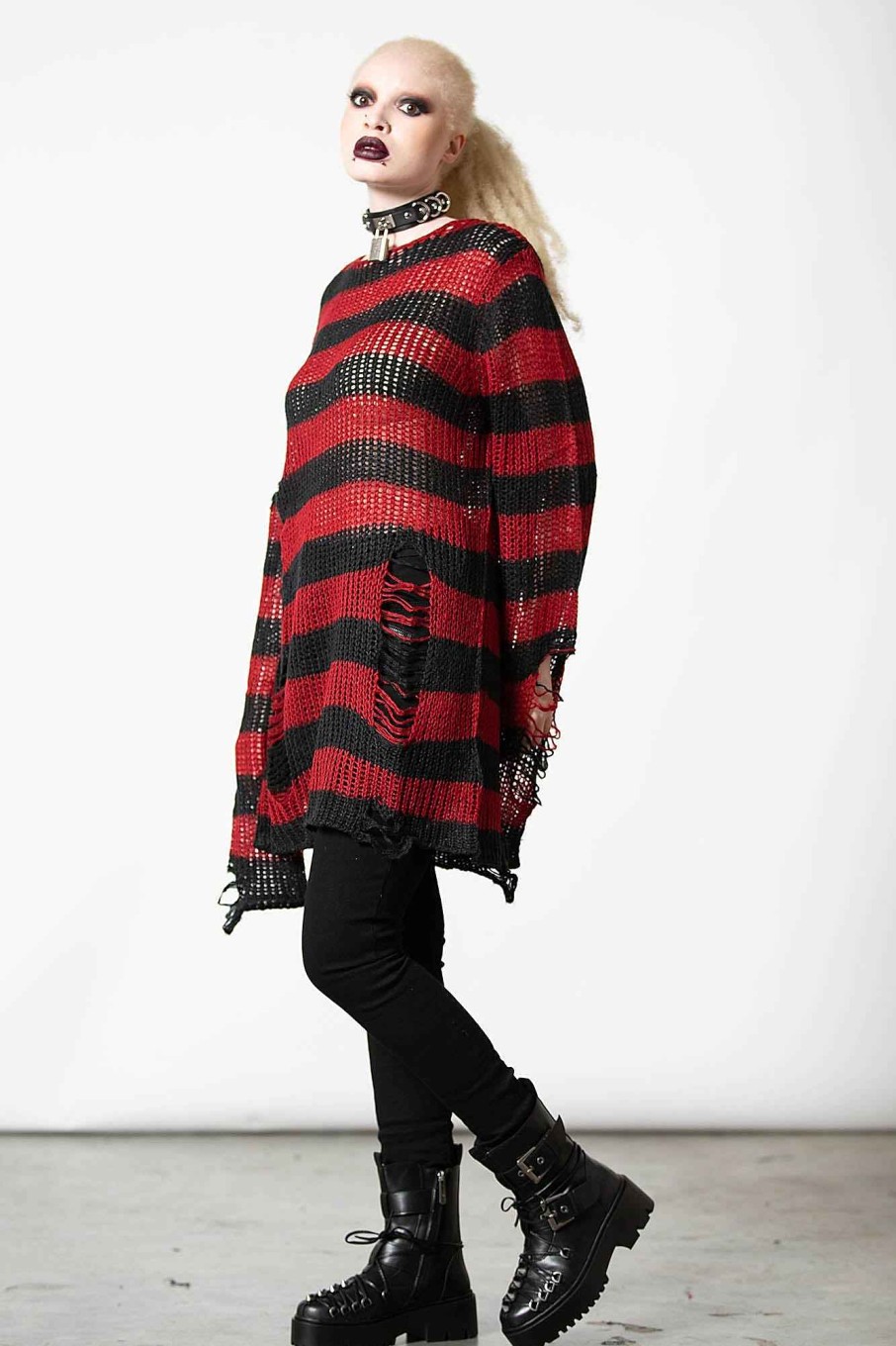 Men KILLSTAR Knitwear | Total Horror Knit Sweater Red