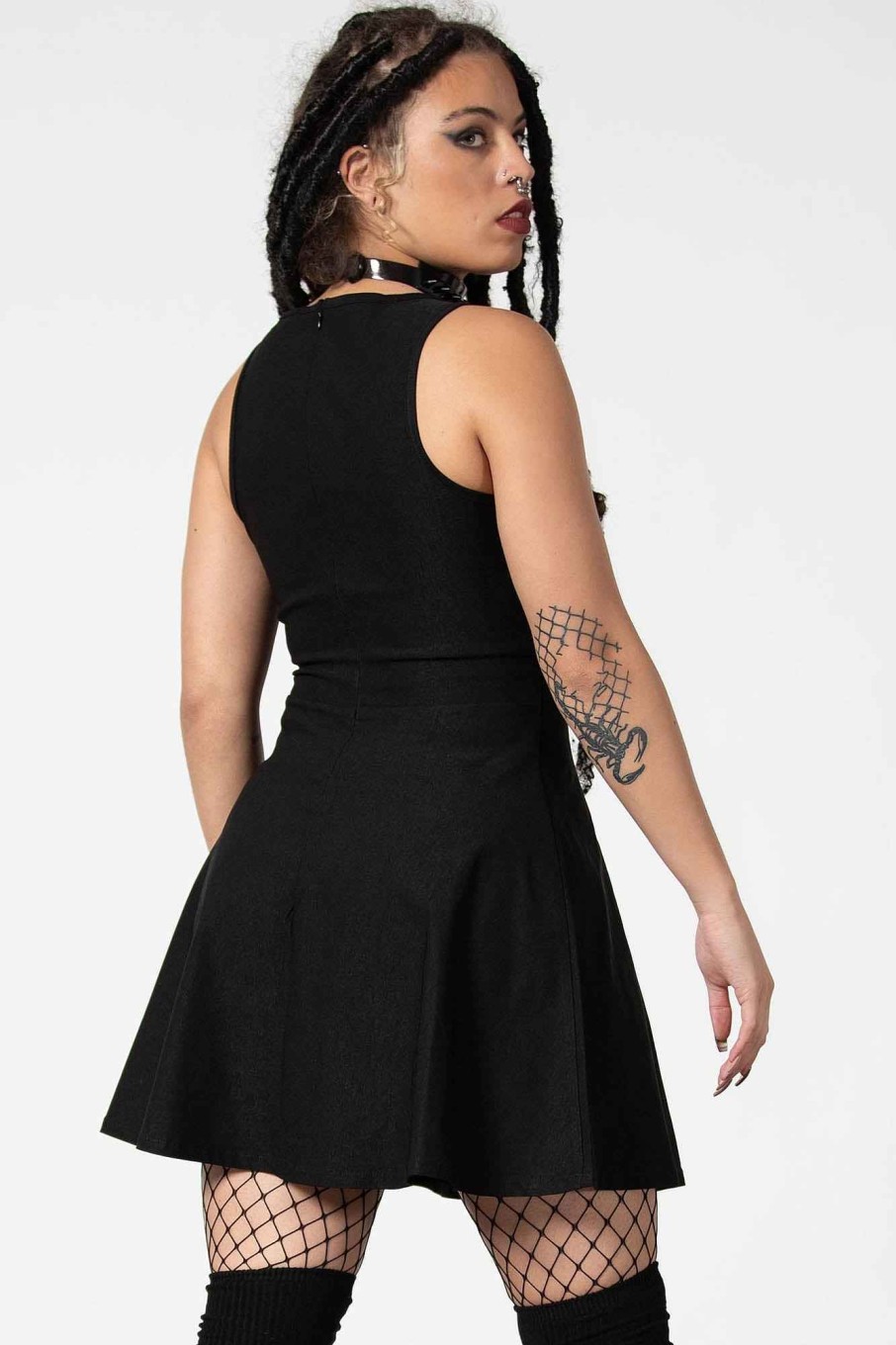 Women KILLSTAR Dresses | Thunderstruck O-Ring Dress Black