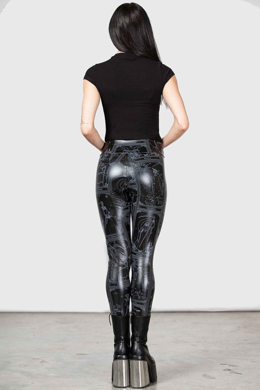 Women KILLSTAR Bottoms | Tarot Leggings Black