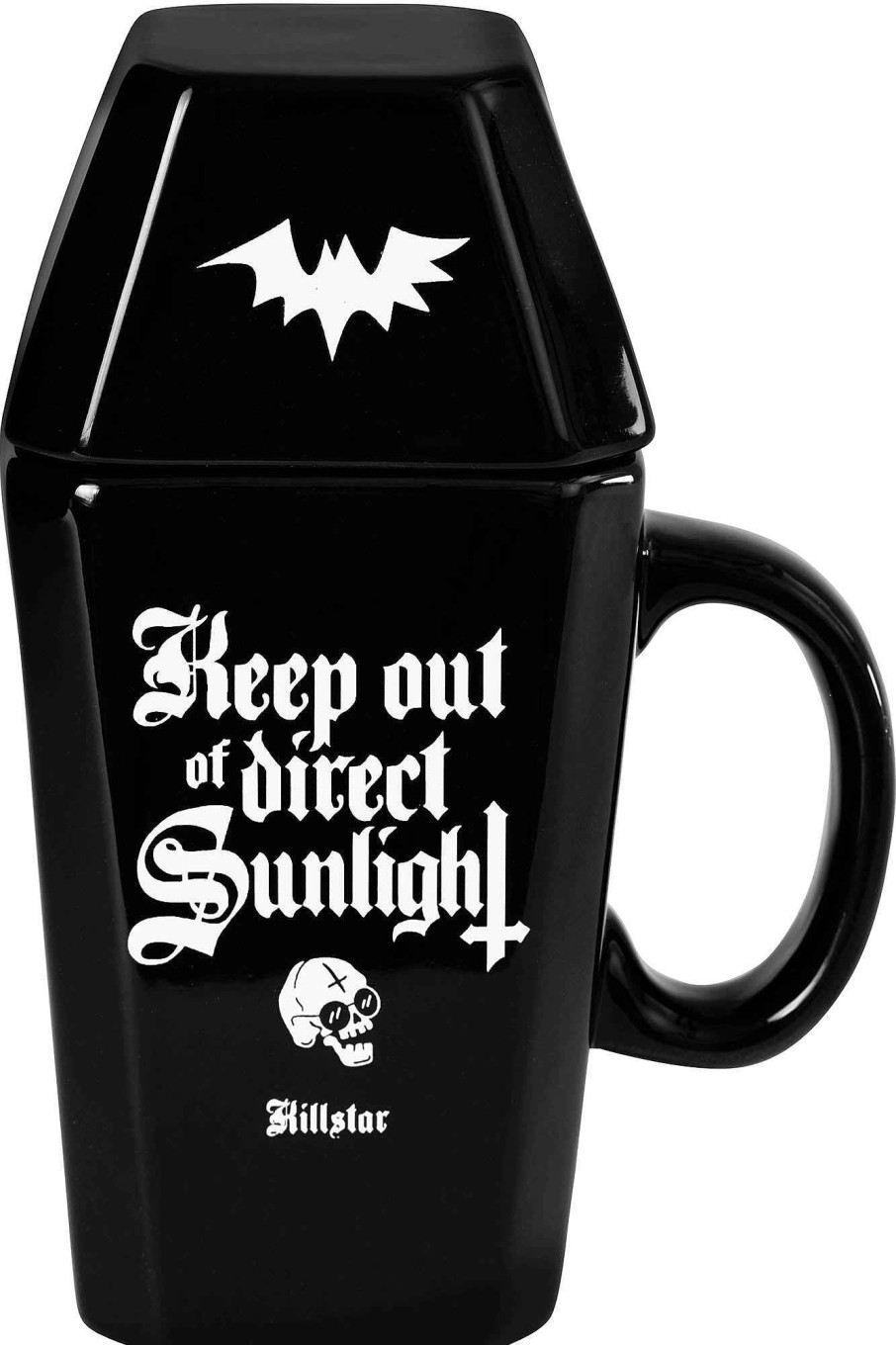 Home KILLSTAR Cups & Mugs | Nocturnal Coffin Mug Black