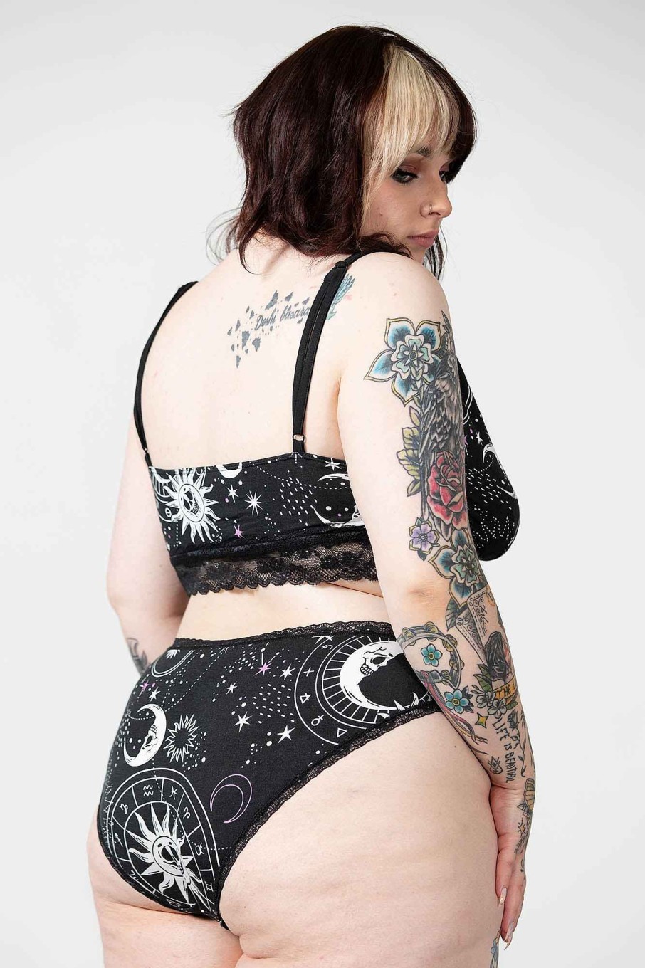 Plus KILLSTAR Intimates | Eclipse Lace Panty [Plus] Black