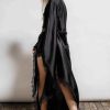 Women KILLSTAR Loungewear | Deadly Daze Satin Robe [B] Black