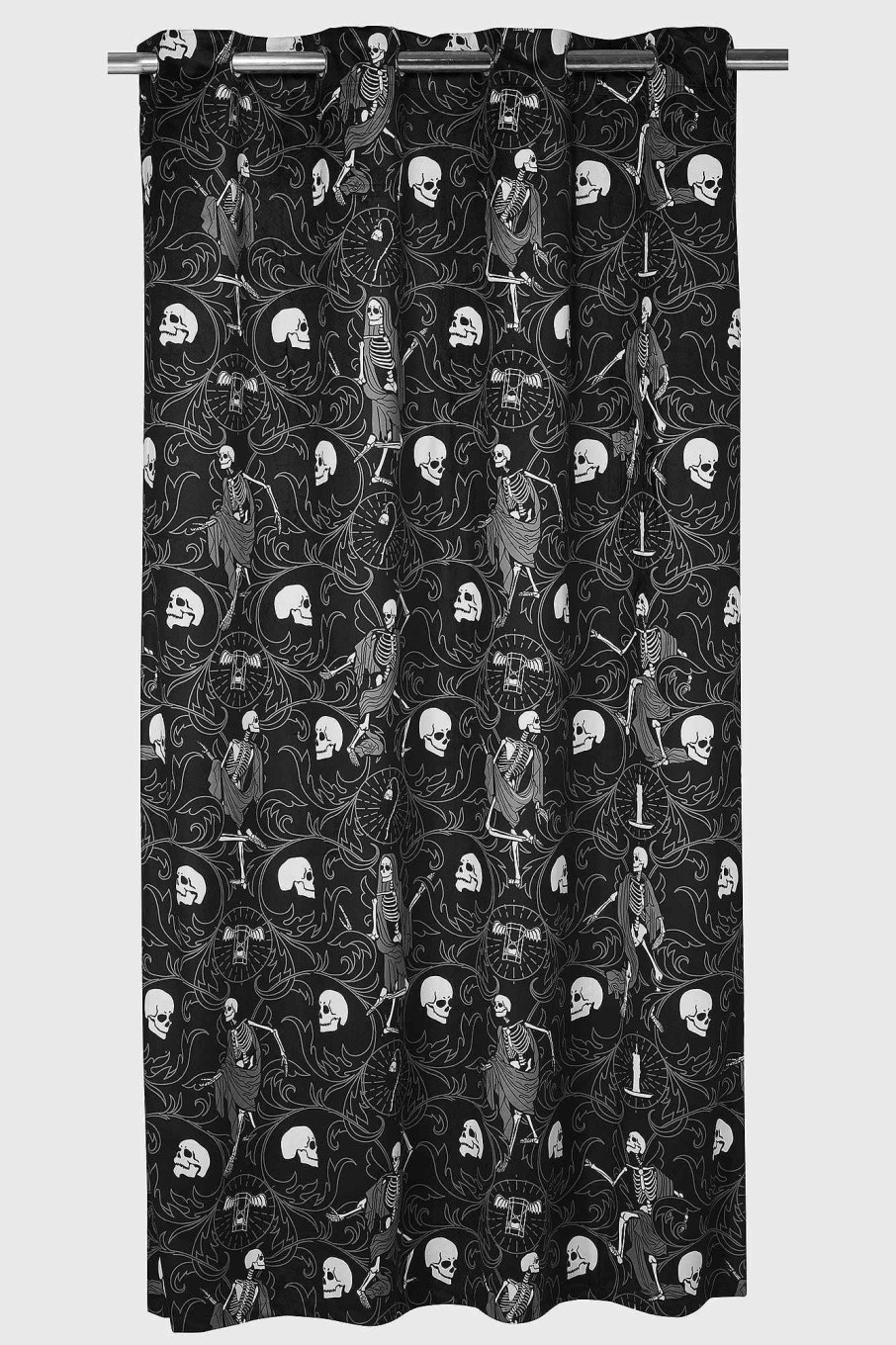 Home KILLSTAR Bedding & Cushions | Danse Macabre Curtain Black