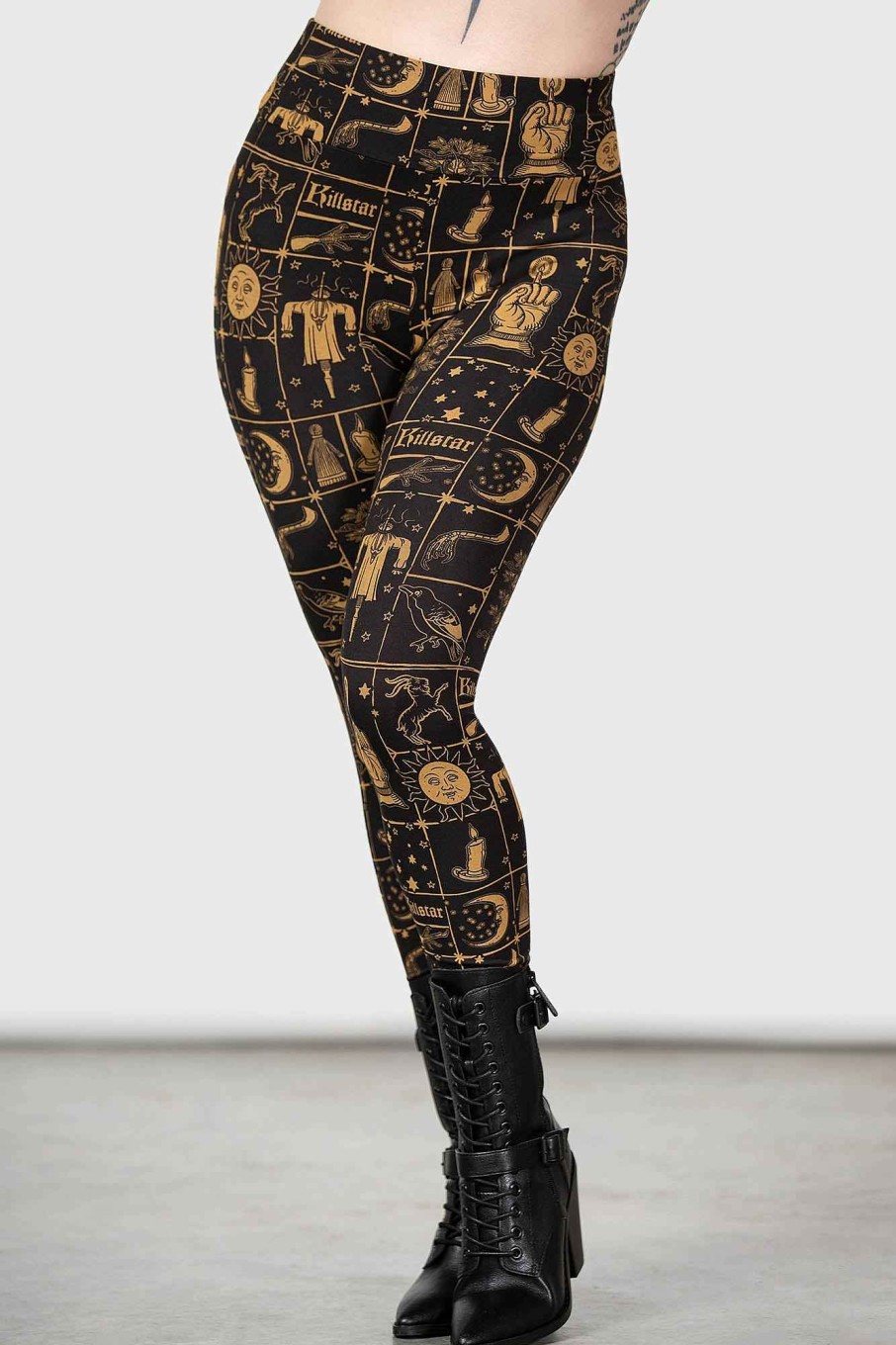 Women KILLSTAR Co-Ords | Folk Horror Leggings Black