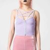 Women KILLSTAR Co-Ords | Lost In Sin Zip Top [Pastel ] Lilac