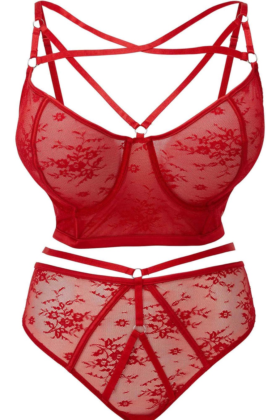 Plus KILLSTAR Intimates | Deadly Attraction Bra [Scarlet] [Plus] Red