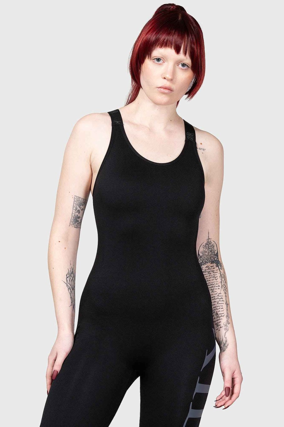 Women KILLSTAR Activity Wear | Scarlet Rising Onesie Black