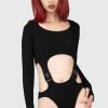 Women KILLSTAR Tops | Mutation Bodysuit Black