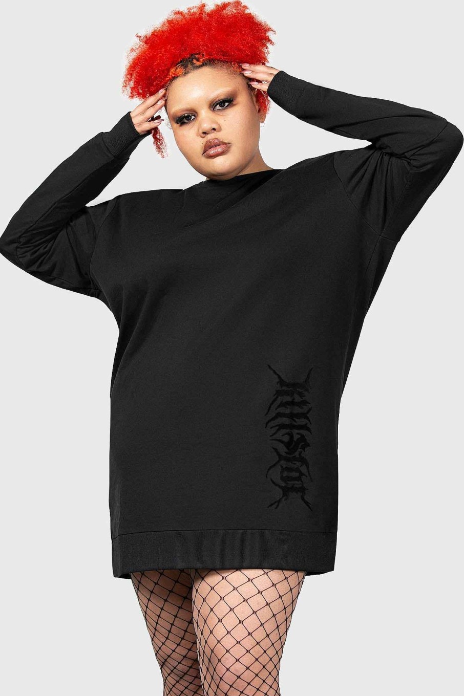 Plus KILLSTAR Knitwear | Heim Seeker Sweatshirt [Plus] Black