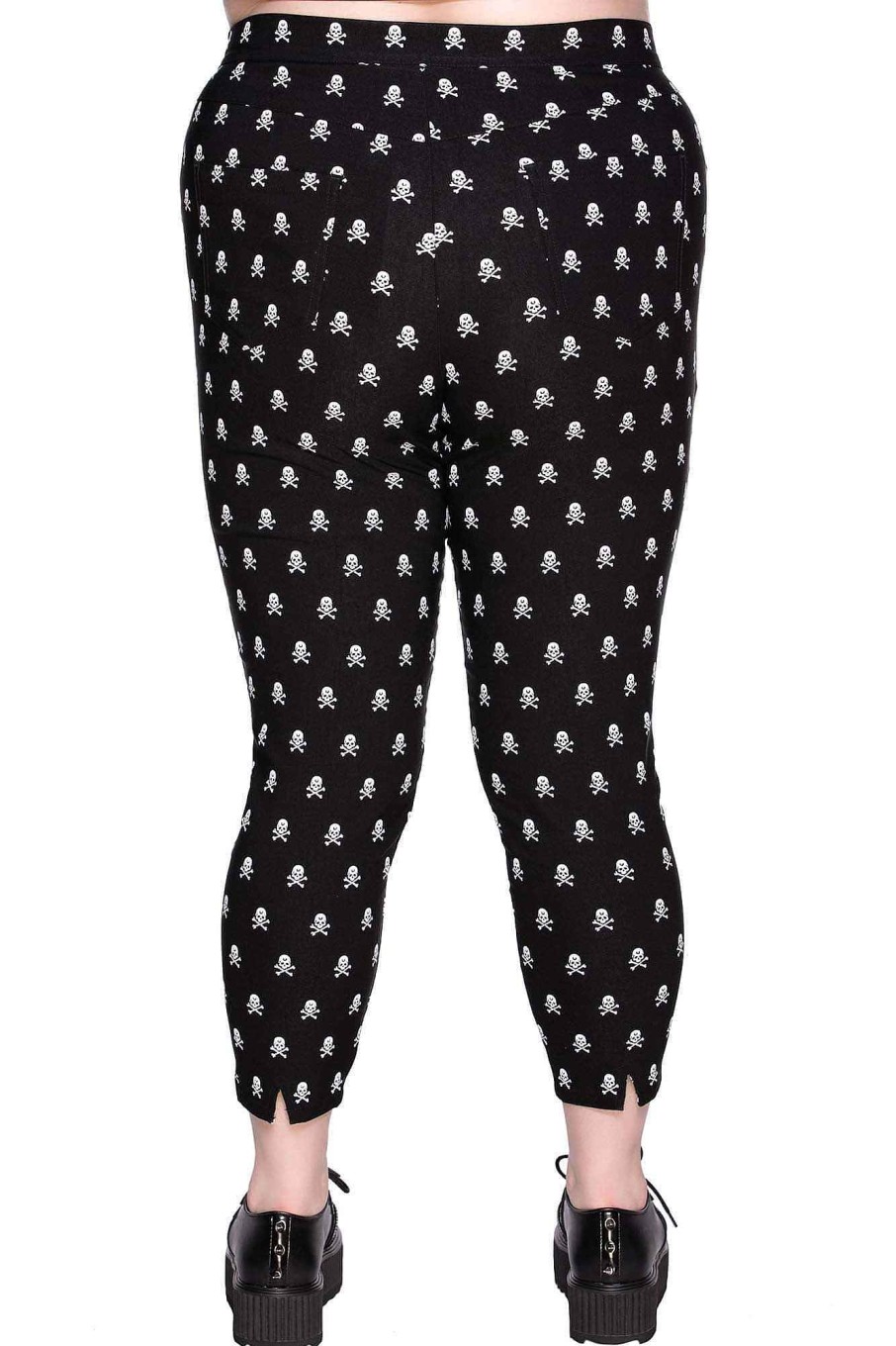 Plus KILLSTAR Bottoms | Bad 2 The Bone Capri Pants [Plus] Black