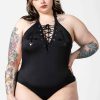 Plus KILLSTAR Swimwear | Lita Swimsuit [Plus] Black